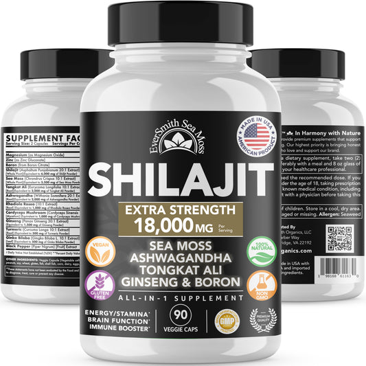 3 PACK - SHILAJIT & SEA MOSS CAPSULES (90-COUNT)