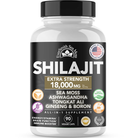 Shilajit & Sea Moss Capsules (90-Count)
