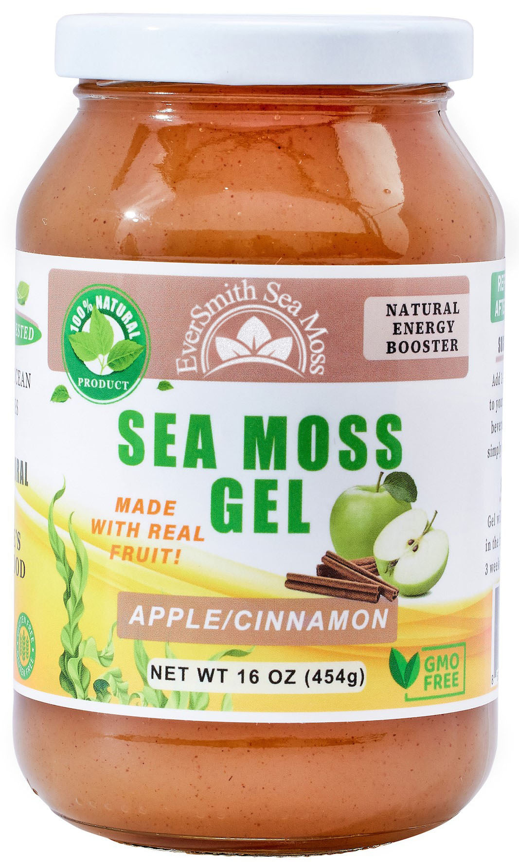 Wildcrafted Sea Moss Gel | Apple Cinnamon | 9 FLAVORS | Irish Sea