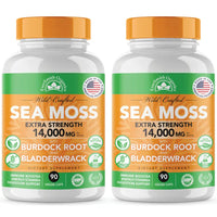 Sea Moss, Bladderwrack & Burdock Root Capsules (90-Count)
