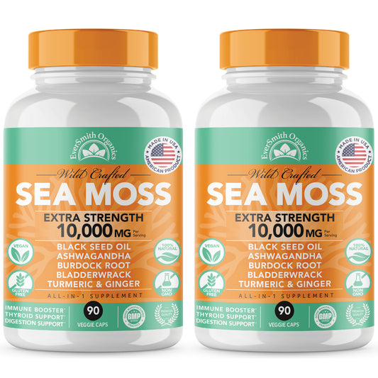 Sea Moss & Black Seed Oil Capsules (90-Count)