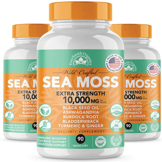 3 PACK - SEA MOSS & BLACK SEED OIL CAPSULES (90-COUNT)