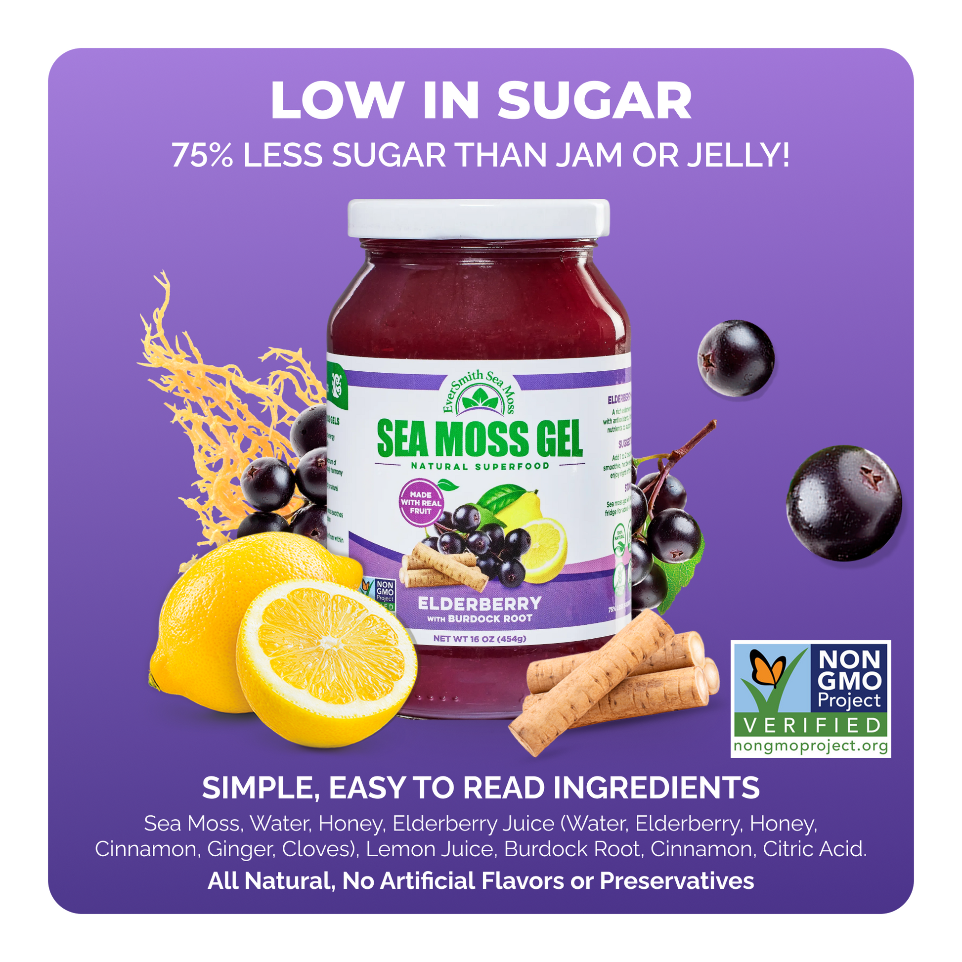 Elderberry Sea Moss Gel (16 Ounce)