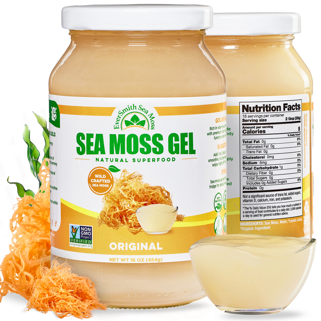 Wildcrafted Sea Moss Gel | 9 FLAVORS | Irish Sea Moss Gel