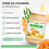 Value Packs - Unflavored Golden Sea Moss Gel (16 Ounce)