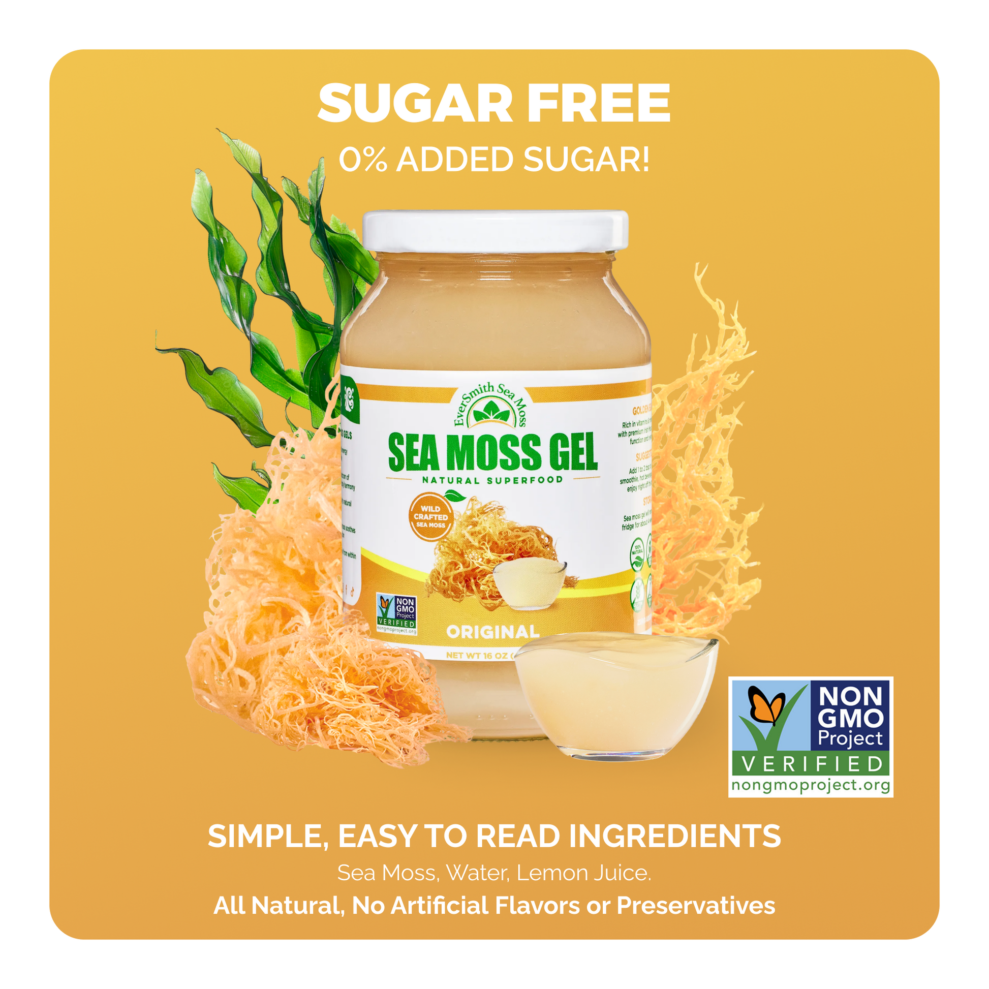 Wildcrafted Sea Moss Gel | 9 FLAVORS | Irish Sea Moss Gel