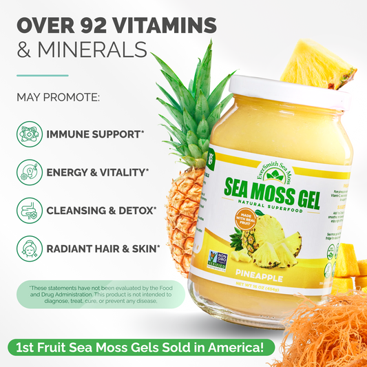 Pineapple Sea Moss Gel (16 Ounce)