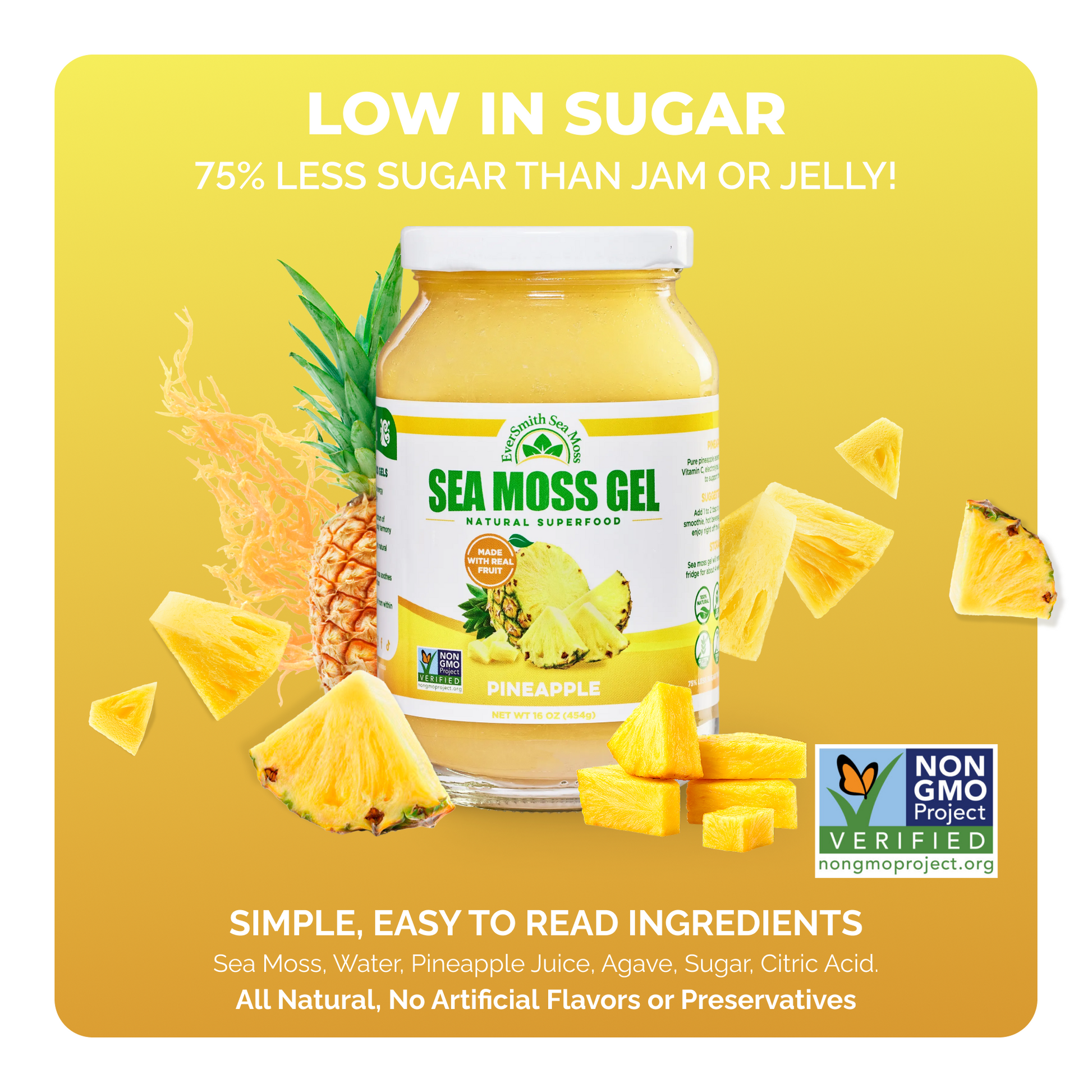Pineapple Sea Moss Gel (16 Ounce)