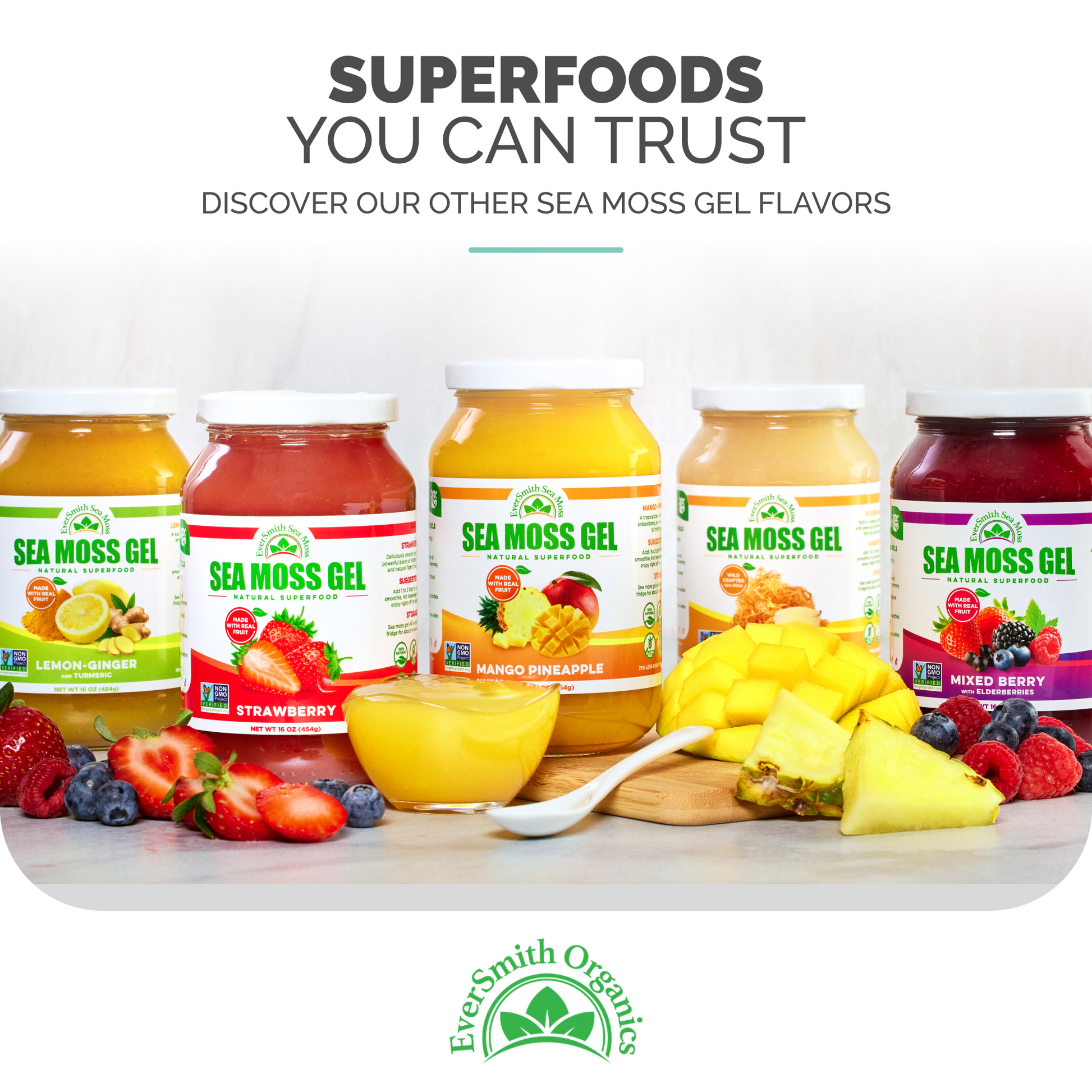 Value Packs - Unflavored Golden Sea Moss Gel (16 Ounce