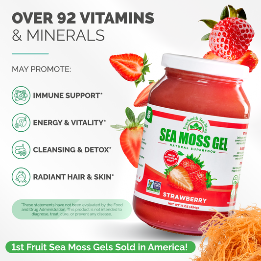 Strawberry Sea Moss Gel (16 Ounce)