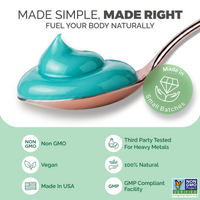 Blue Spirulina Sea Moss Gel (16 Ounce)