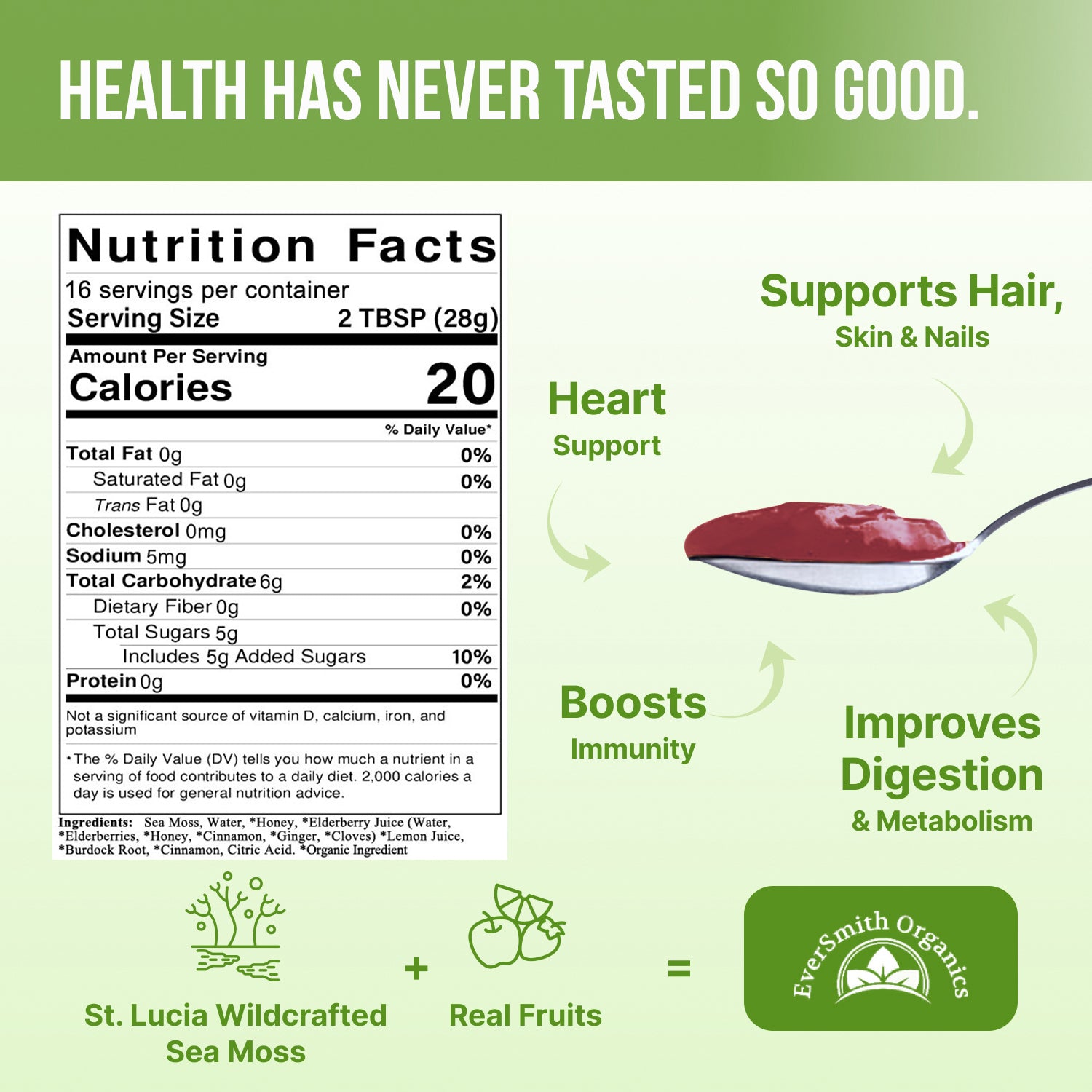Elderberry Sea Moss Gel (16 Ounce)
