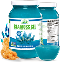 Blue Spirulina Sea Moss Gel (16 Ounce)