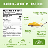 Lemon Ginger Sea Moss Gel + Turmeric (16 Ounce)