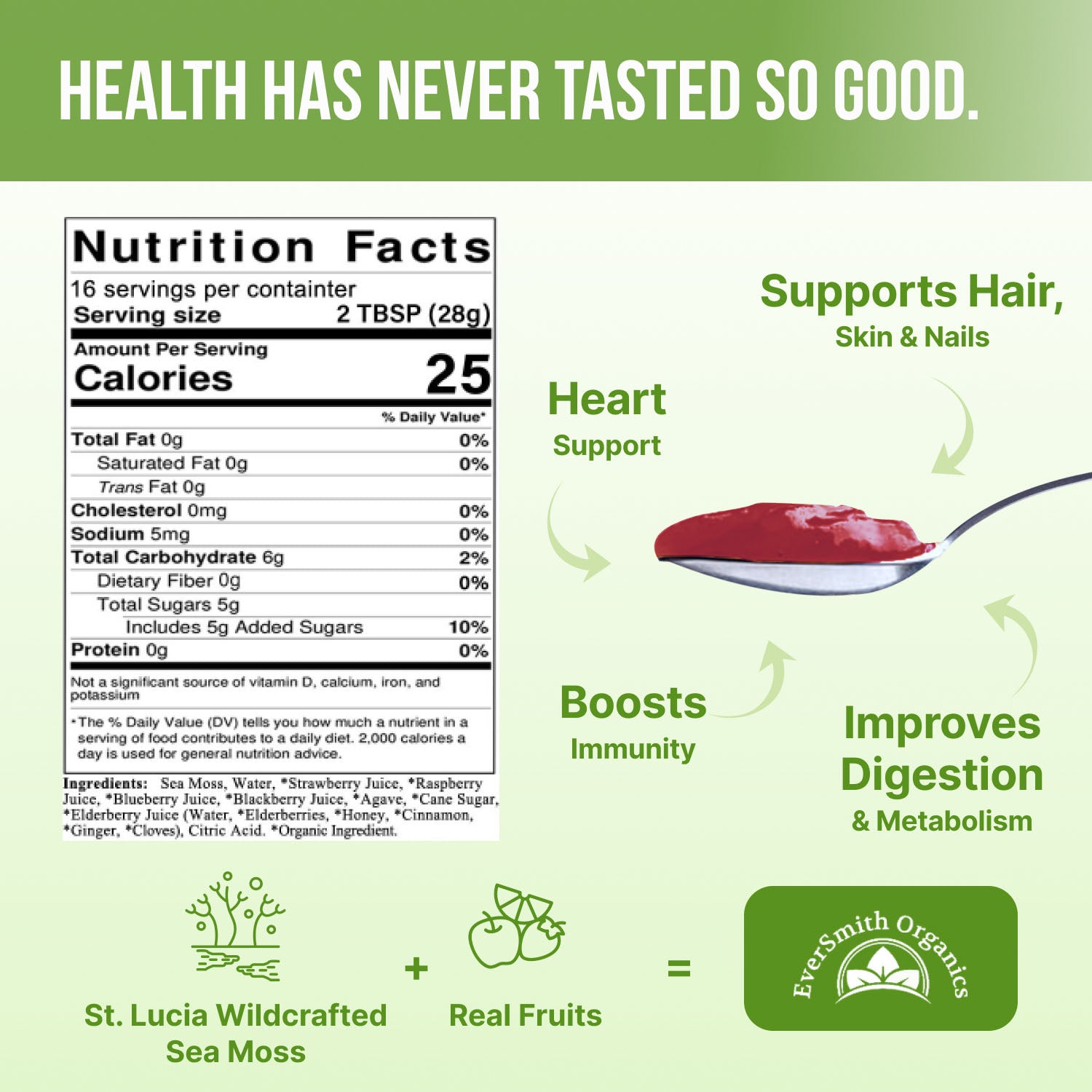 Mixed Berry Sea Moss Gel (16 Ounce)
