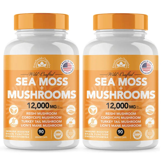 2 PACK - SEA MOSS & MUSHROOM CAPSULES (90-COUNT)