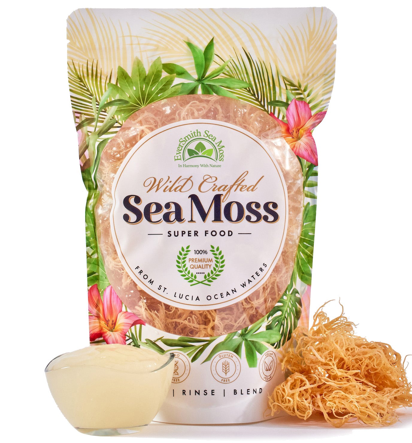 Wildcrafted Sea Moss | Golden Sea Moss Gel | EverSmith Organics
