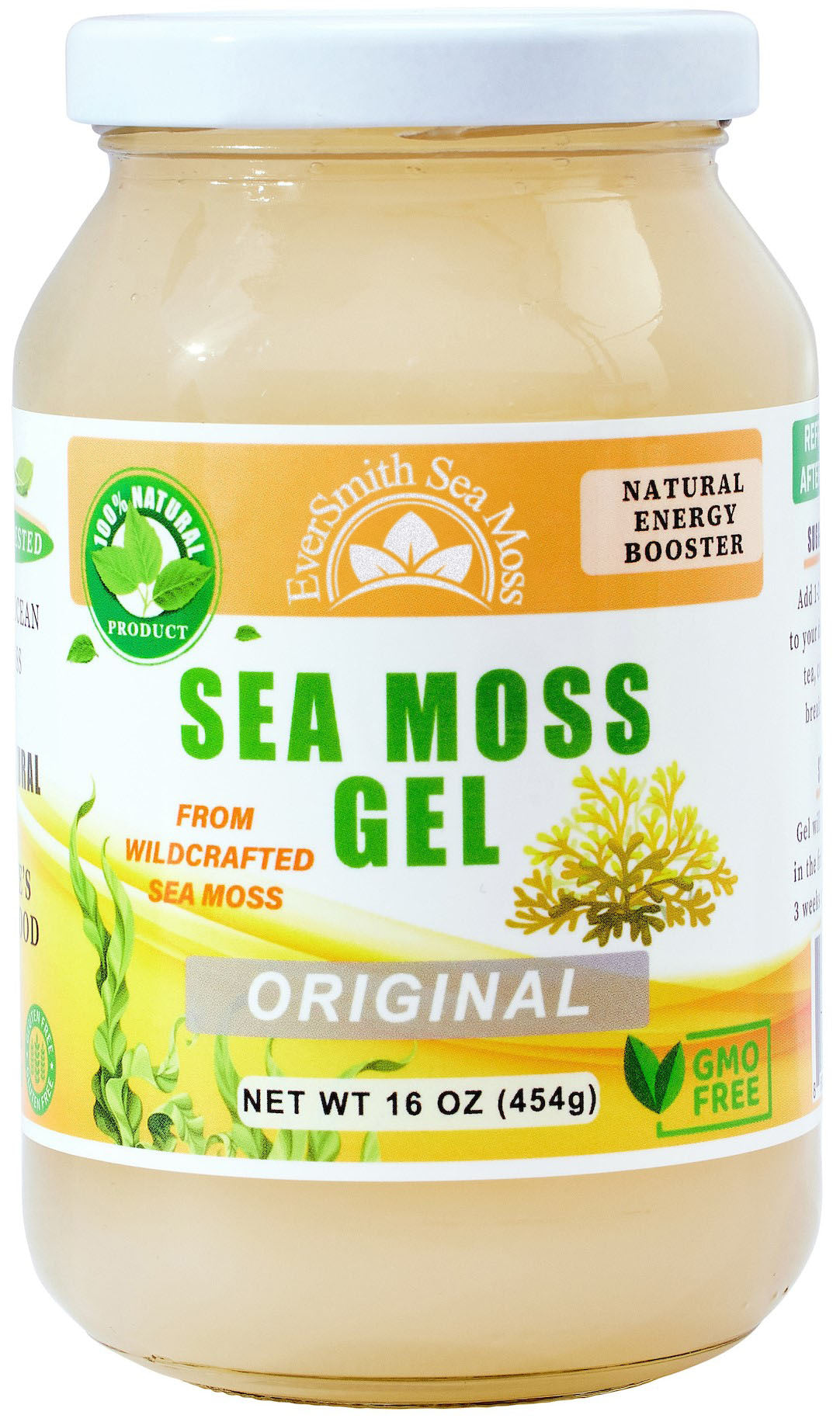 Golden Sea Moss Gel - Wildcrafted (16 Ounce)