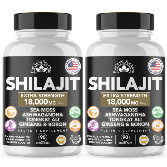 2 PACK - SHILAJIT & SEA MOSS CAPSULES (90-COUNT)