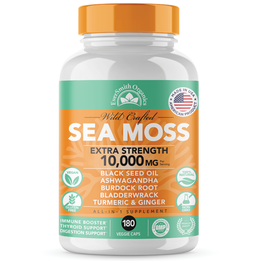 Sea Moss & Black Seed Oil Capsules (180-Count)