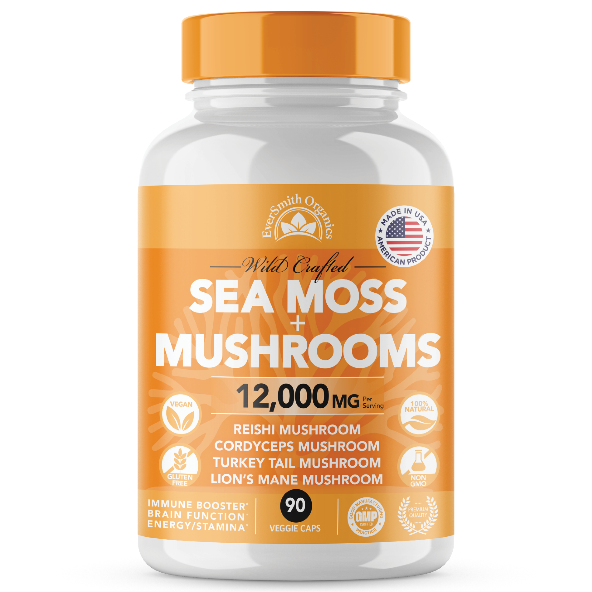 Sea Moss & Mushroom Capsules (90-Count)
