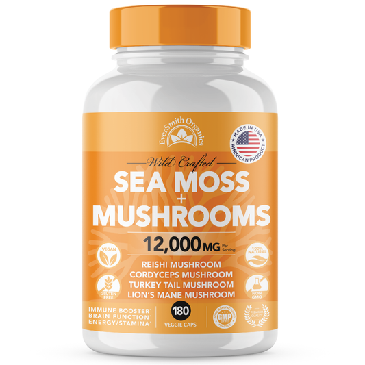 Sea Moss & Mushroom Capsules (180-Count)