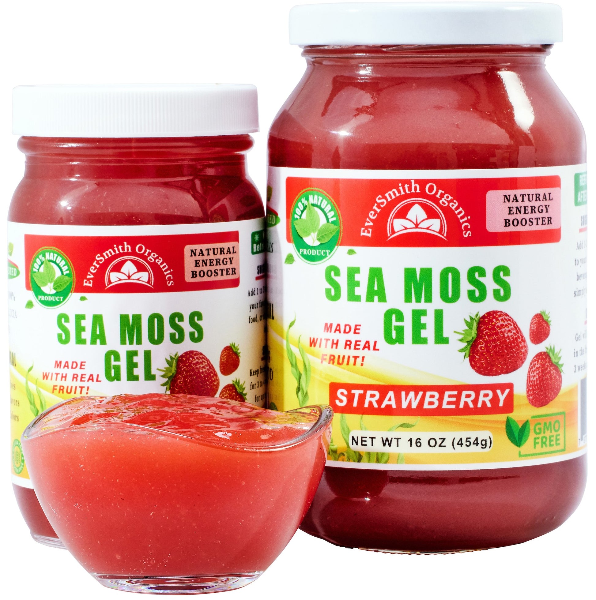 Strawberry Sea Moss Gel (16 Ounce)