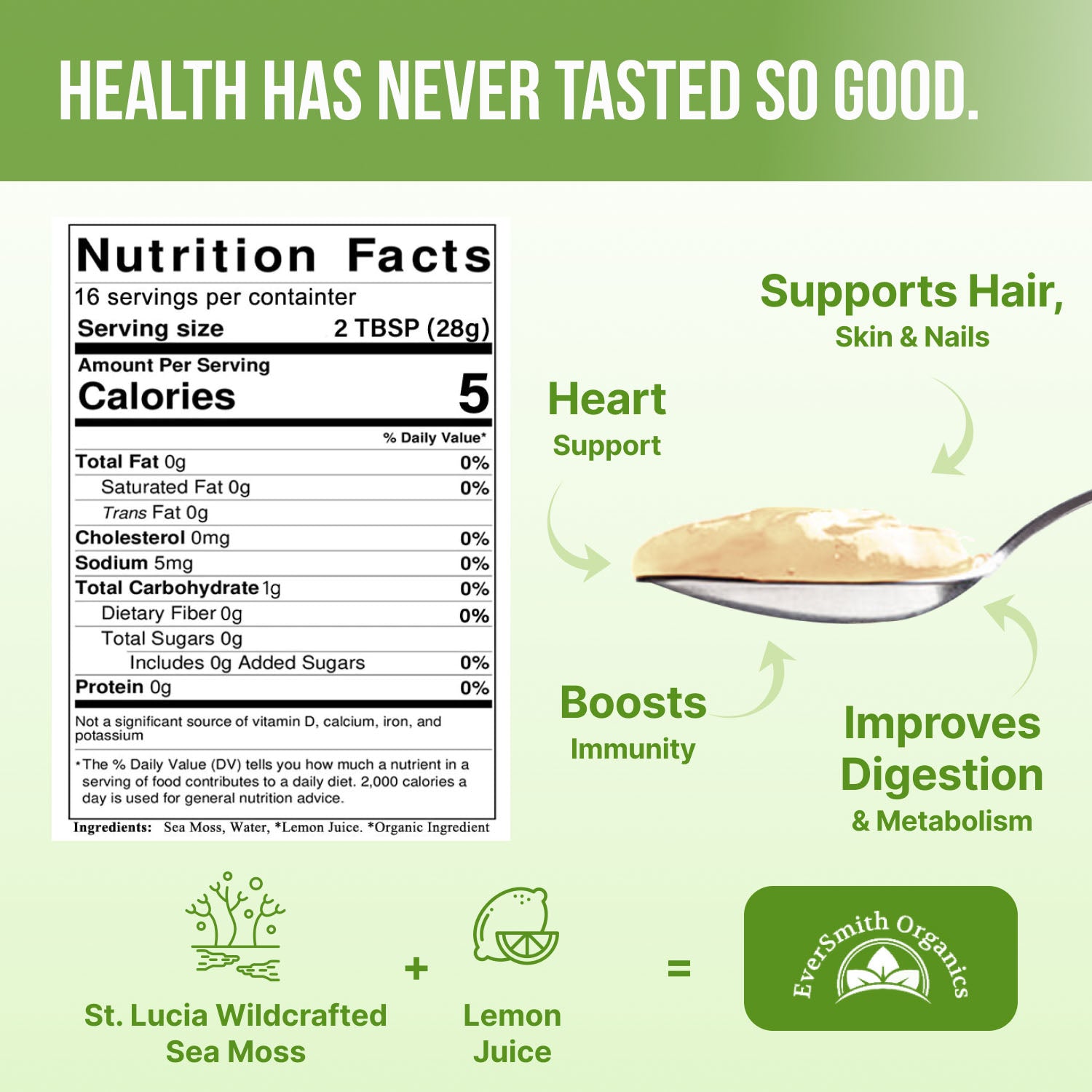 Golden Sea Moss Gel - Wildcrafted (16 Ounce)